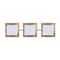 Besa Lighting Alex Vanity, Opal/Gold Foil, Satin Nickel Finish, 3x50W Halogen 3WS-7735GF-SN - alternate 1